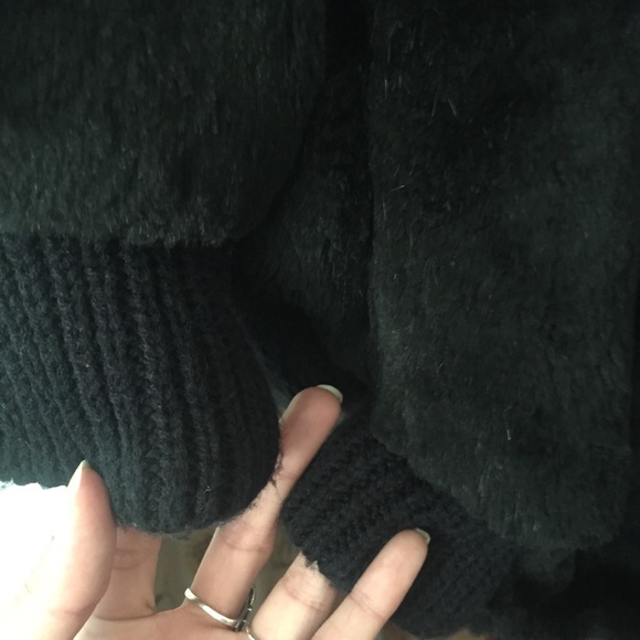 HP🥳 Vintage black fur teddy coat - Picture 4 of 6